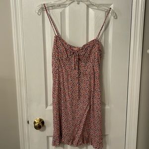 Showpo Pink floral Flirty Mini Dress